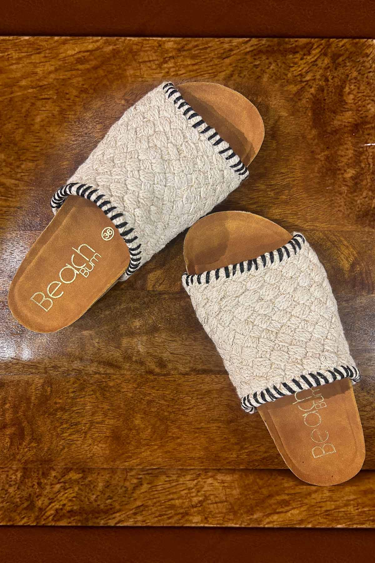 Buy Matte Weave Handmade Sliders By Beachbum Online